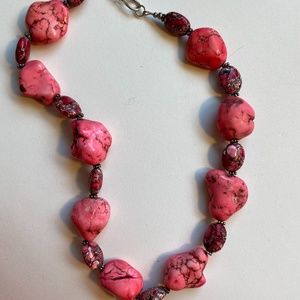 Hot Pink Chunky Necklace